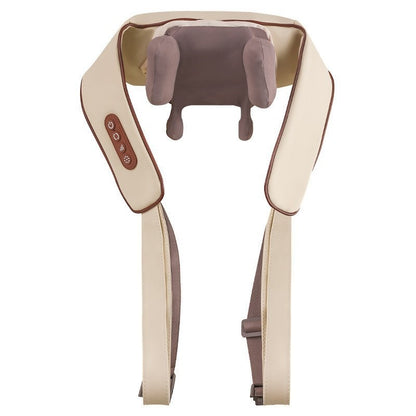 Neck Massager with Soothing Heating Mode, ergonomic U-shaped design for neck and shoulders, portable relaxation.