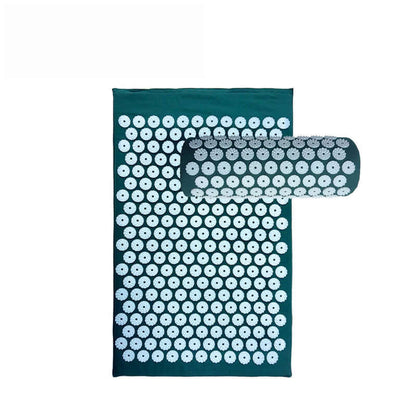Premium Acupressure Massage Mat & Pillow with Travel Bag showcasing 296 softened spikes for relaxation and tension relief.