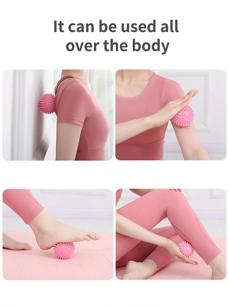 Relaxing Foot Massage Ball used for relief on feet and various body parts in a comfortable setting.